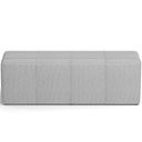 Ver imagem 3 de Puff Decorativo Living 160 Cm Roma W01 Linho Cinza - lyam
