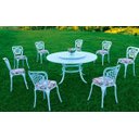 Ver imagem 2 de Conjunto de Mesa para Jardim Firenze com Mesa de 1,50 m com Giro e 8 Cadeiras em Alumínio Fundido un