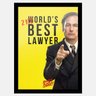 Quadro Better Call Saul | Com vidro fosco e moldura - A4 - 24x33cm - 1