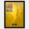 Quadro Kill Bill Lista Film by Quentin Tarantino | Com vidro fosco e moldura - A4 - 24x33cm - 1