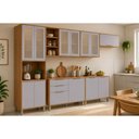 Ver imagem 1 de Kit Cozinha 6 Peças Brilhante C566 Cinamomo/Platina MGM