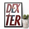 Quadro – Dexter Morgan | Com vidro fosco e moldura - A4 - 24x33cm - 2