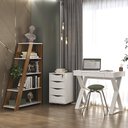 Ver imagem 2 de Conjunto Escritório Home Office 3 Peças Veneti A06 Branco - Mpozenato