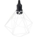 Ver imagem 5 de 10 Pendentes Aramado Diamante Luminária Lustre P Teto Retrô Vintage Industrial Balcão Branco
