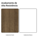 Ver imagem 3 de Armário de Cozinha Compacta 190cm com Cristaleira Agata Madesa Rustic Branco