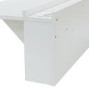 Ver imagem 4 de Escrivaninha de Parede Dobrável com Nicho - Smart Branco