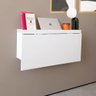 Escrivaninha de Parede Dobrável com Nicho - Smart Branco - 3