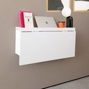 Ver imagem 3 de Escrivaninha de Parede Dobrável com Nicho - Smart Branco