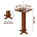 Ver imagem 4 de Bistrô Gourmet com Tampo Quadrado Imbuia Charcharm Shop Jm