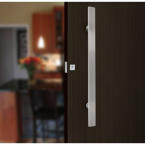Puxador Inox Escovado Barra Chata 1,20m Todas Portas