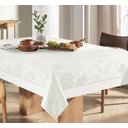 Ver imagem 3 de Toalha de Mesa Redonda 6 Lugares Sempre Limpa Amaris Branco Karsten