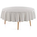 Ver imagem 1 de Toalha de Mesa Redonda 6 Lugares Sempre Limpa Amaris Branco Karsten