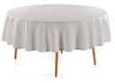 Ver imagem 1 de Toalha de Mesa Redonda 6 Lugares Sempre Limpa Amaris Branco Karsten
