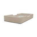 Ver imagem 1 de Cama Montessoriana de Solteiro Infantil em Bouclé com Espuma de Alta Resistência D28 - Marfim