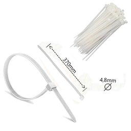 500 PEÇAS - ABRAÇADEIRA DE NYLON 4,8 X 370MM - ENFORCA GATO - 2