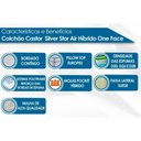 Ver imagem 3 de Colchão Solteiro Castor Molas Ensacadas Pocket Silver Star Air Híbrido Euro Pillow (88x188x32) - 