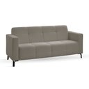 Ver imagem 2 de Sofá 3 Lugares Living Sala de Estar 180cm Bento em Aço Veludo K01 - D'rossi