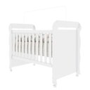 Ver imagem 3 de Berço Americano Marquesa Mini Cama Mirelle 100% MDF Branco