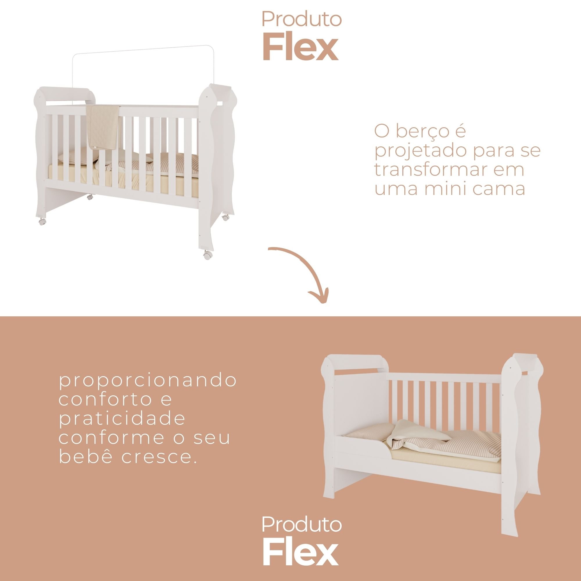 Berço Mini Cama Mirelle  - 8