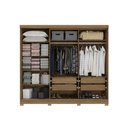 Ver imagem 4 de Guarda Roupa 5 Portas e 4 Gavetas C/ Pés Cb03n564 Canela - Kappesberg