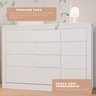 Cômoda de Bebê Fraldário 1 Porta 5 Gavetas Cléo  - 5