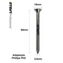 Ver imagem 6 de Parafuso Inox Auto Atarraxante Chata Phillips Stein 5,5x60 Caixa com 100 Peças