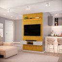 Ver imagem 6 de Painel Ripado para TV até 60 Polegadas com LED MDF 143CMX240CM Nicho e LED Trento