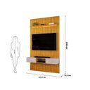 Ver imagem 4 de Painel Ripado para TV até 60 Polegadas com LED MDF 143CMX240CM Nicho e LED Trento
