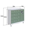 Ver imagem 3 de Conjunto para Quarto Infantil com Guarda-roupa e Cômoda Trocador Encanto