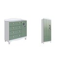 Ver imagem 2 de Conjunto para Quarto Infantil com Guarda-roupa e Cômoda Trocador Encanto