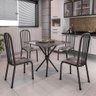 Mesa Janaina 4 Cadeiras 260/15 Madmelos Craquelado / Folha - 10