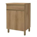 Ver imagem 1 de Armário de Cozinha 60 Cm 1 Porta 1 Gaveta 6123.12 Castani - Indékes
