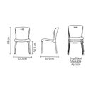 Ver imagem 1 de Cadeira Plastica Mona Vermelha com Pernas de Aluminio Anodizadas