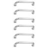 Alça de Apoio Barra Inox 30cm Kit 6 Unidades Idoso Cadeirante Acessibilidade Deficiente Segurança Bo - 1
