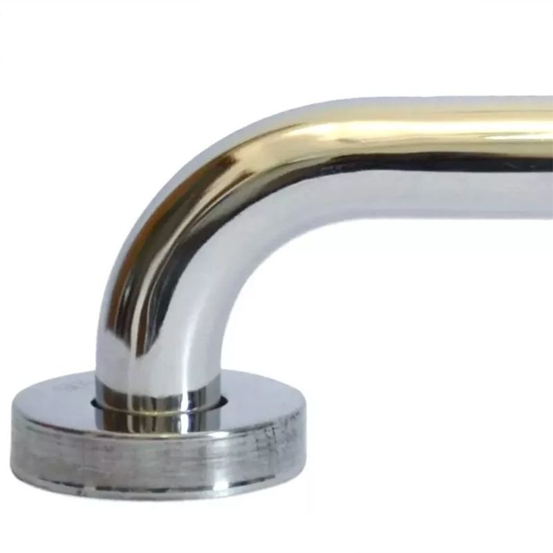 Alça de Apoio Barra Inox 30cm Kit 6 Unidades Idoso Cadeirante Acessibilidade Deficiente Segurança Bo - 6