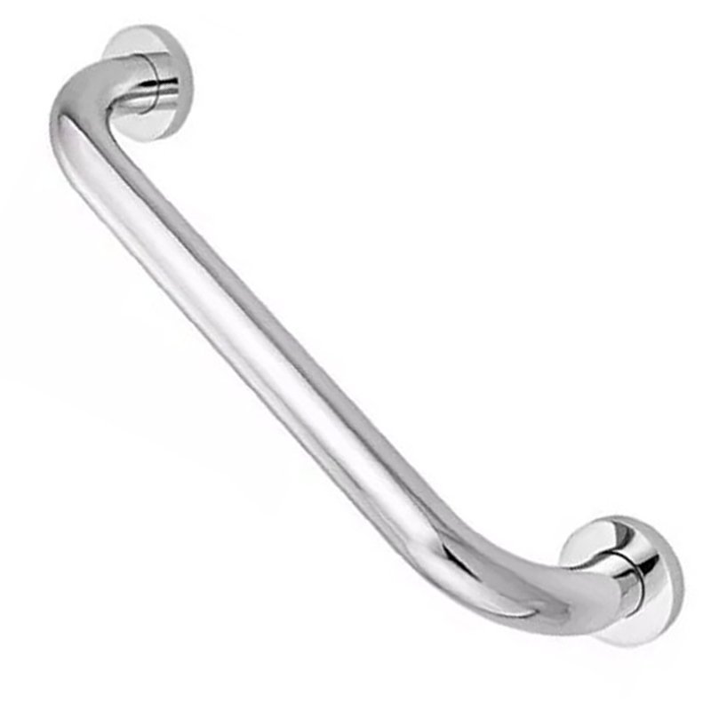 Alça de Apoio Barra Inox 30cm Kit 6 Unidades Idoso Cadeirante Acessibilidade Deficiente Segurança Bo - 2