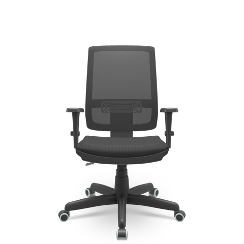 Cadeira Brizza 3d Pp Backplax Plaxmetal - Aero Preto