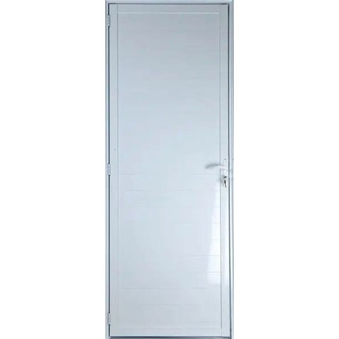 Porta de Aluminio Lambril Linha Premium:2,10 X 1,00/direita/branco