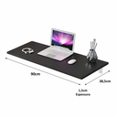 Ver imagem 2 de Mesa de Parede Escritório Dobrável Suspensa com Suporte 90x38 Onix