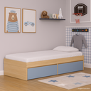 Ver imagem 3 de Cama Infantil Solteiro com Duas Gavetas Linha Play Quater