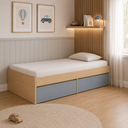 Ver imagem 1 de Cama Infantil Solteiro com Duas Gavetas Linha Play Quater