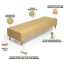 Ver imagem 3 de Puff Decorativo Sala de Estar Bali W01 Pés Palito 170x60cm Couríssimo Fendi - Lyam Decor