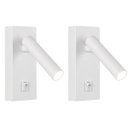 Ver imagem 1 de 2 Arandela Leitura Led Interruptor Foco Móvel Spot Branco Bet52