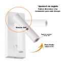 Ver imagem 5 de 2 Arandela Leitura Led Interruptor Foco Móvel Spot Branco Bet52