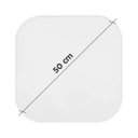 Ver imagem 5 de Prato Giratório Centro de Mesa Tampo Tábua para Mesa 50 Cm Branco Laca