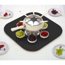 Ver imagem 3 de Prato Giratório Centro de Mesa Tampo Tábua para Mesa 50 Cm Preto Laca