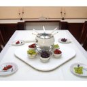 Ver imagem 4 de Prato Giratório Centro de Mesa Tampo Tábua para Mesa 60 Cm Branco Laca