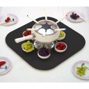 Ver imagem 3 de Prato Giratório Centro de Mesa Tampo Tábua para Mesa 80 Cm Preto Laca