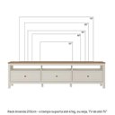 Ver mais imagens de Conjunto com 3 Peças Rack, Balcão 2 Portas e Espelho Madeira Maciça Ananda CabeCasa MadeiraOriginals