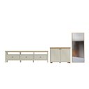 Ver imagem 2 de Conjunto com 3 Peças Rack, Balcão 2 Portas e Espelho Madeira Maciça Ananda CabeCasa MadeiraOriginals